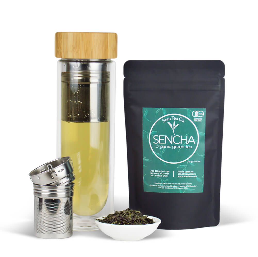 Sorate Glass Bottle - TEA INFUSER AND MATCHA SHAKER - sorate